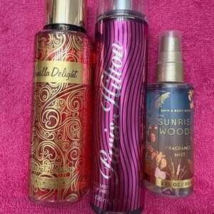 Paris Hilton and Bath & Body Works Fragrance Mists